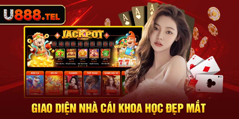 Giao diện nhà cái khoa học đẹp mắt