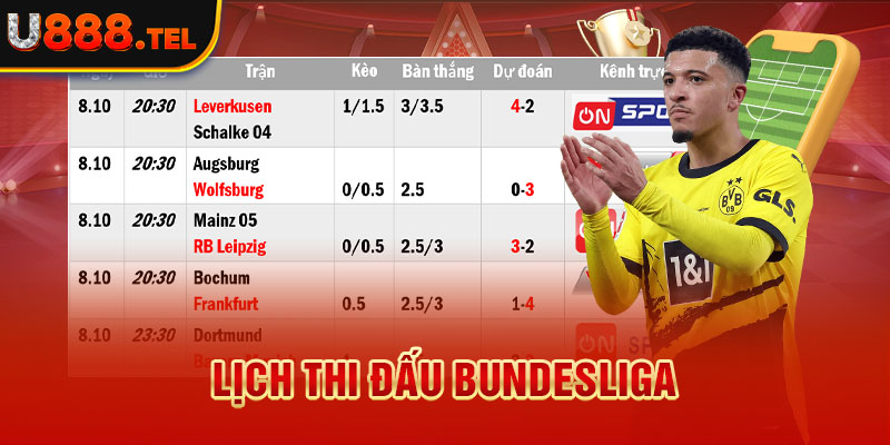 Lịch thi đấu Bundesliga